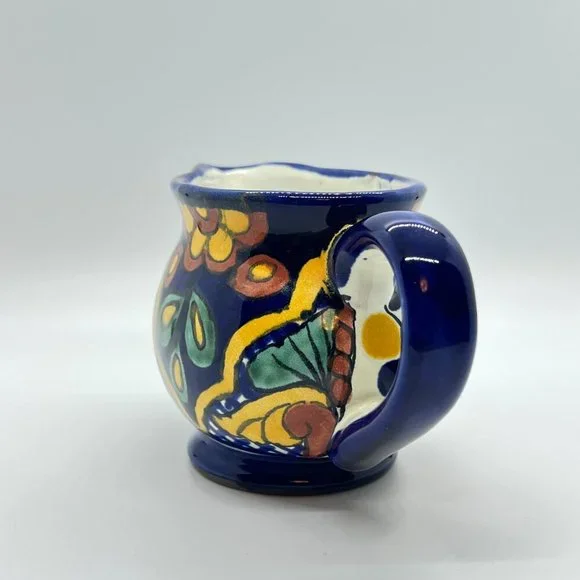 Talavera Hand Painted Pottery Creamer - Picture 5 of 6